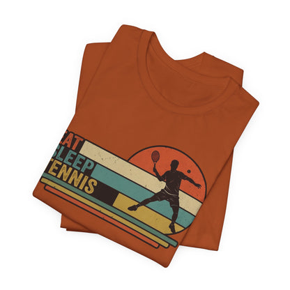 Eat Sleep Tennis Vintage Graphic Tee