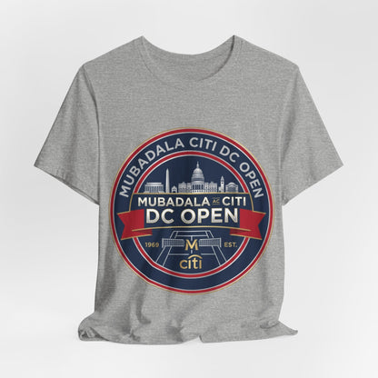 DC Open Tennis Tee — 'Mubadala Citi DC Open' Vintage Badge Shirt