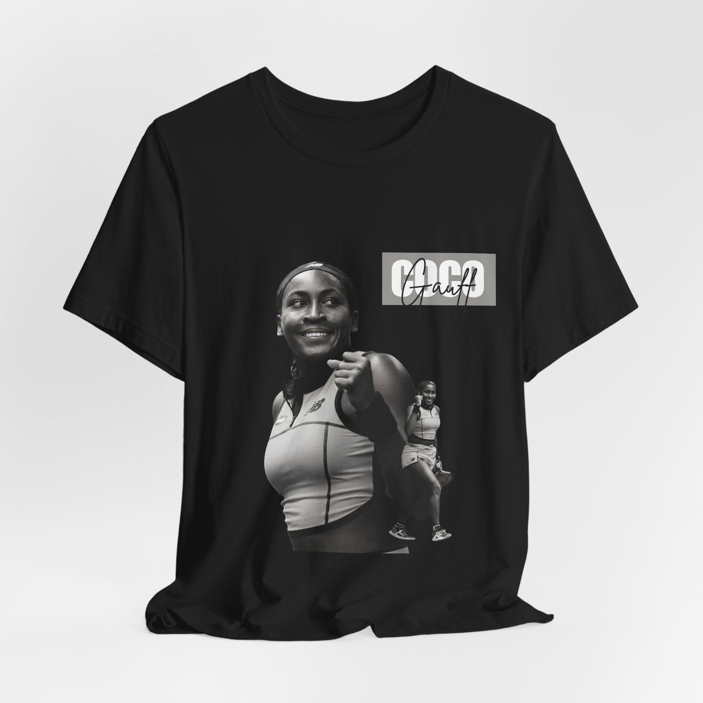 GOGP Graphic Tee — Black & White Motivational Photo T-Shirt