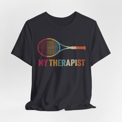 Tennis 'My Therapist' Graphic Tee — Funny Tennis Player Gift