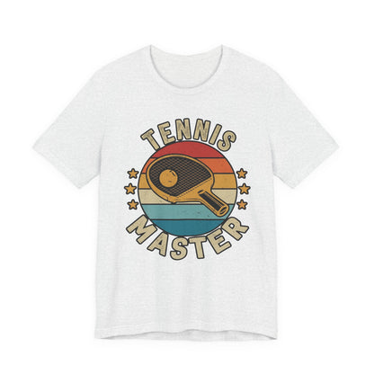 Tennis Master Tee — Retro Paddle & Ball Vintage-Style Tennis Shirt