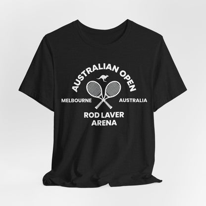 Classic White Tennis Tee — Unisex Jersey Short Sleeve