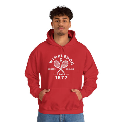 Wimbledon 1877 Tennis Hoodie — Classic Racquets Logo Pullover