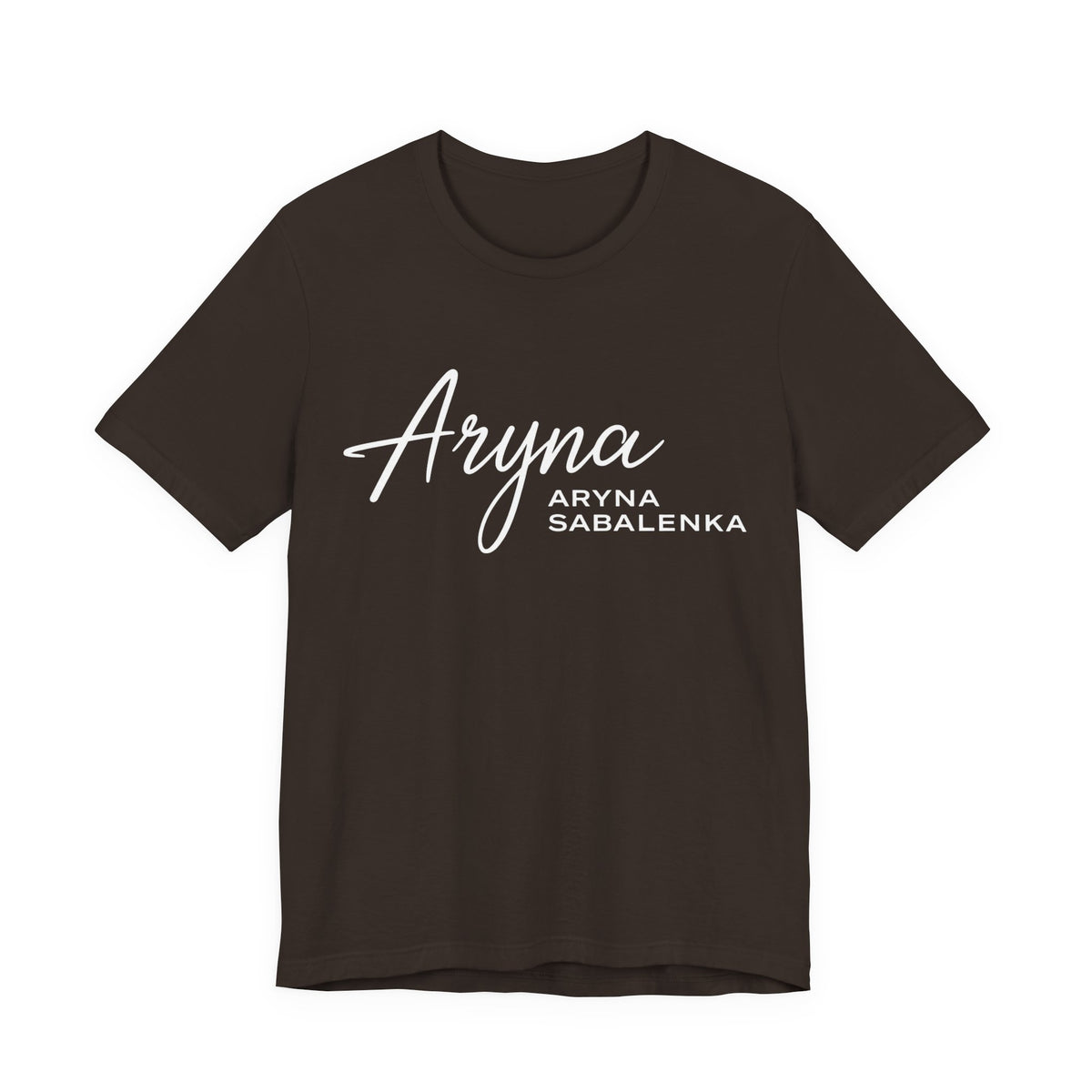 Sabalenka Classic White Tee — Plain Short Sleeve T-Shirt