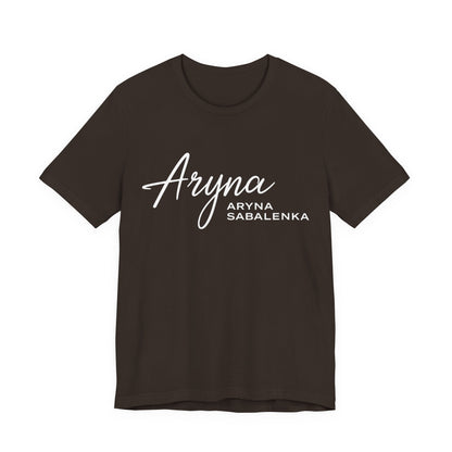 Sabalenka Classic White Tee — Plain Short Sleeve T-Shirt