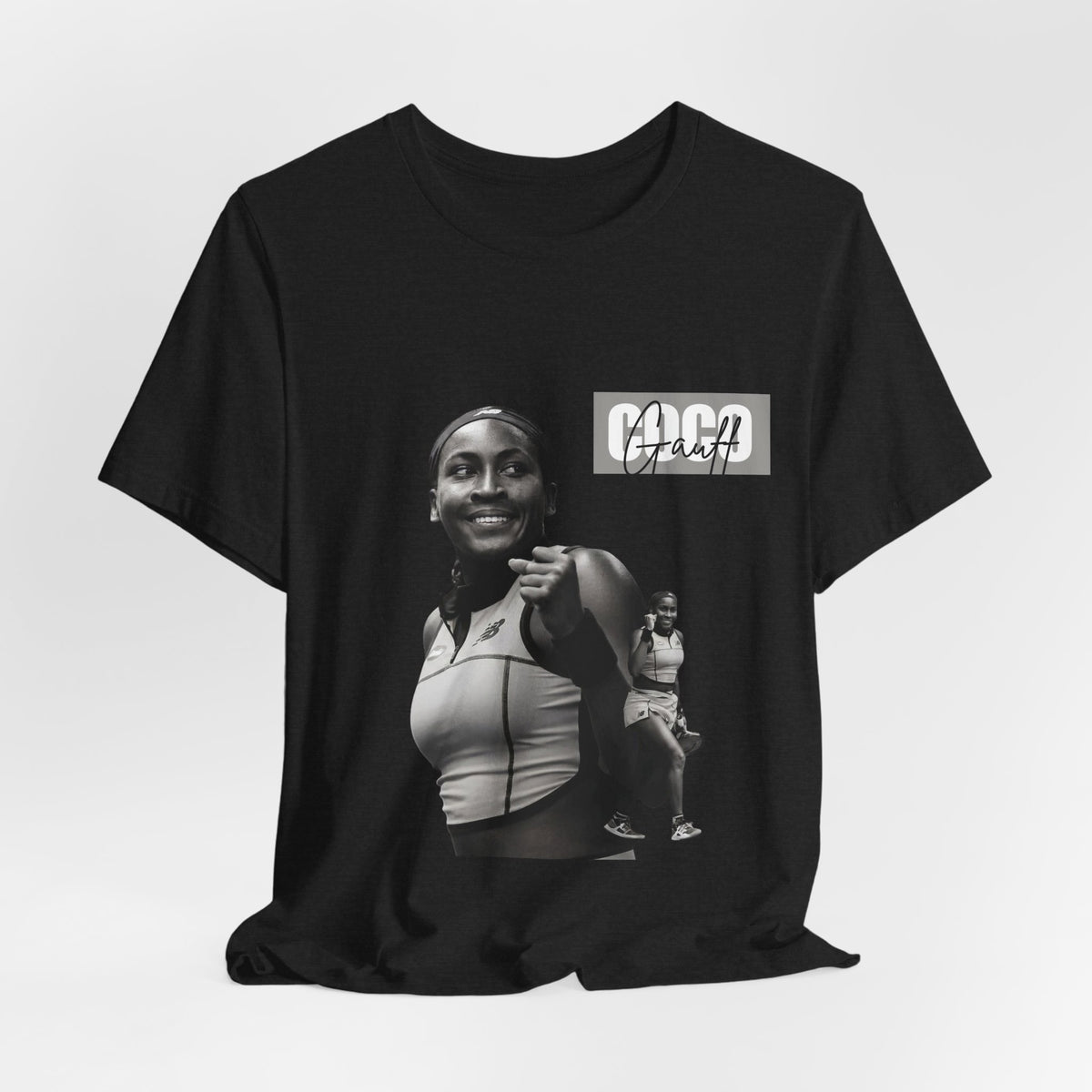 GOGP Graphic Tee — Black & White Motivational Photo T-Shirt