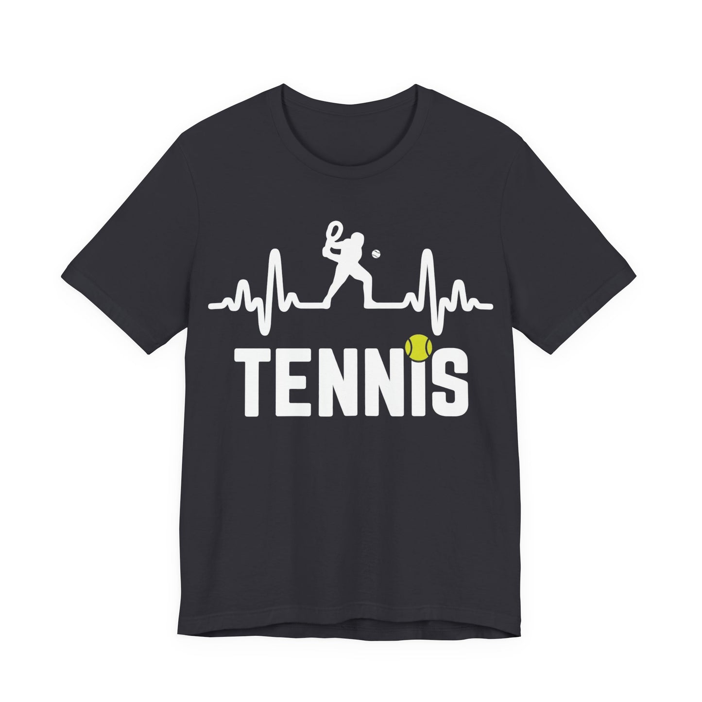Tennis Pulse Tee — Heartbeat Tennis Player Graphic Shirt