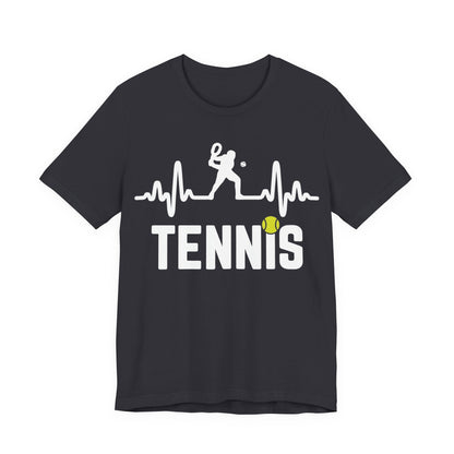 Tennis Pulse Tee — Heartbeat Tennis Player Graphic Shirt