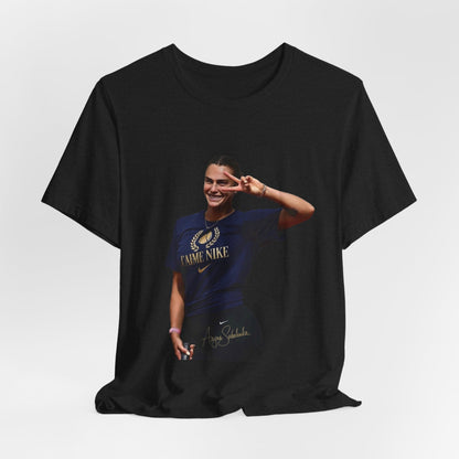 Aryna Sabalenka T-Shirt —Graphic Tee with Smiling Player Photo
