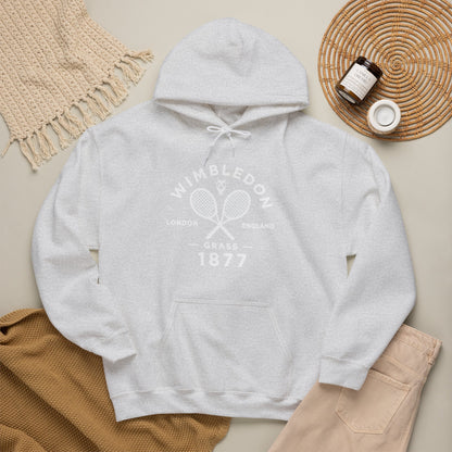 Wimbledon 1877 Tennis Hoodie — Classic Racquets Logo Pullover