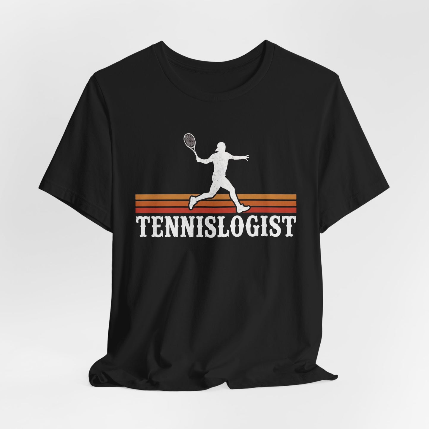 Tennislogist T‑Shirt – Retro Tennis Player Graphic Tee for Coaches & Fans