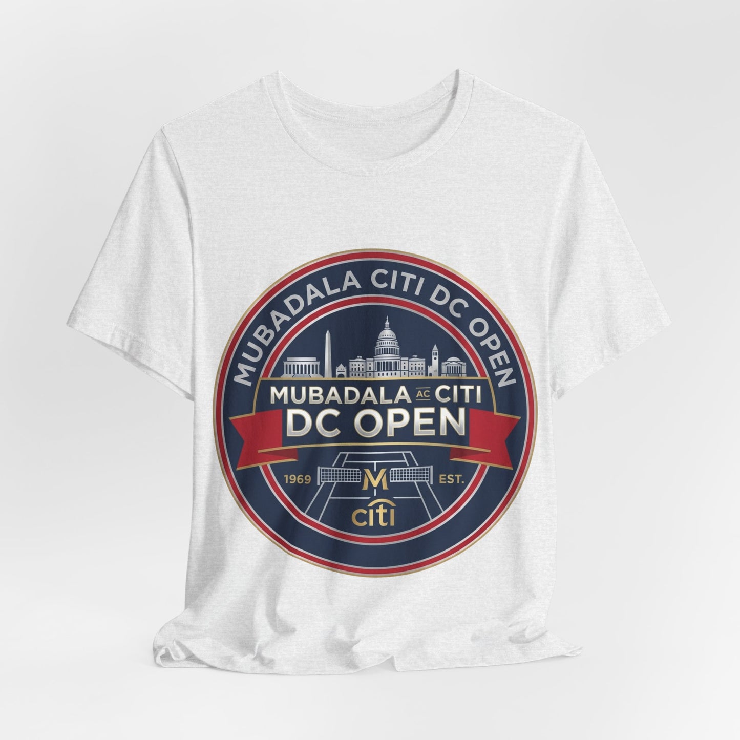 DC Open Tennis Tee — 'Mubadala Citi DC Open' Vintage Badge Shirt