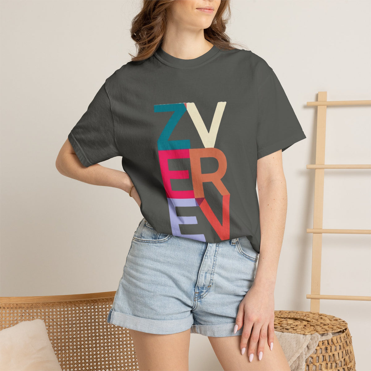 ALEXANDER ZVEREV Colorblock Vertical Logo T‑Shirt