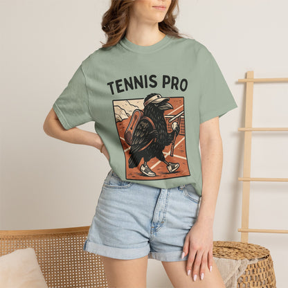 Tennis Pro T‑Shirt — Vintage Raven Tennis Graphic