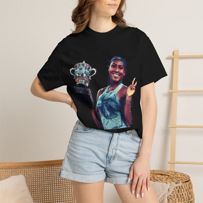 T-Shirt — Coco Gauff Champion Photo Tee
