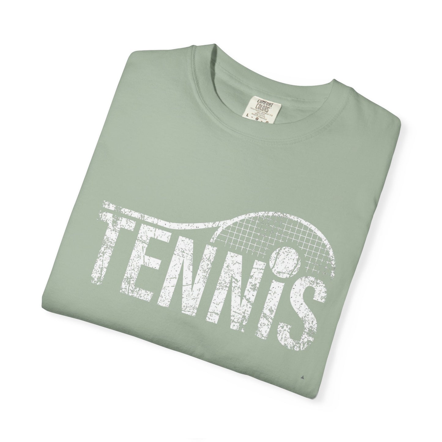 Tennis Vintage Graphic T-Shirt — Distressed Racket & Ball Tee