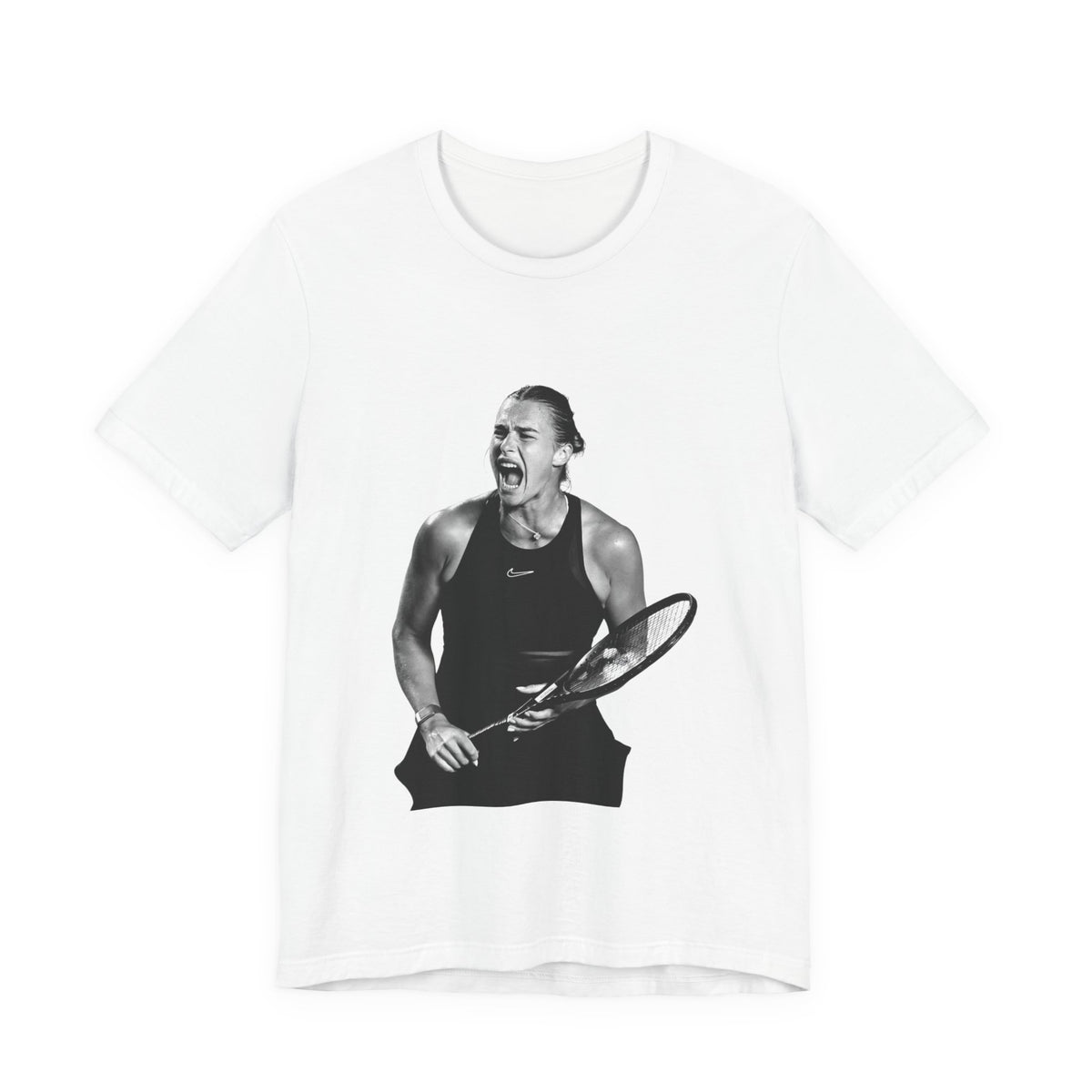 Tennis Player Sabalenka Graphic Tee — Energetic Champion Tennis T‑Shirt