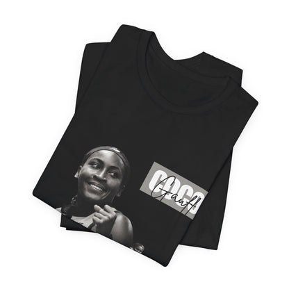 GOGP Graphic Tee — Black & White Motivational Photo T-Shirt