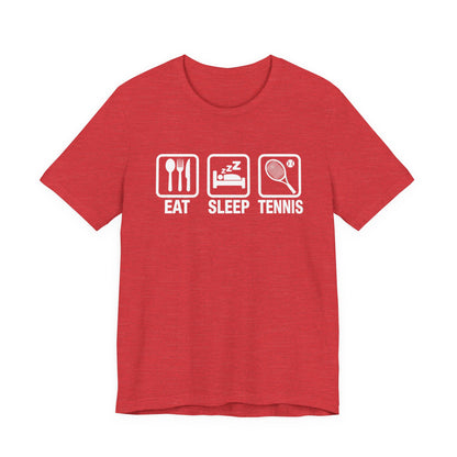 Tennis Tee — "Eat Sleep Tennis" Graphic Shirt