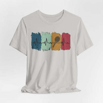 Drum Heartbeat T-Shirt – Retro Brushstroke Drumstick Heartbeat Tee