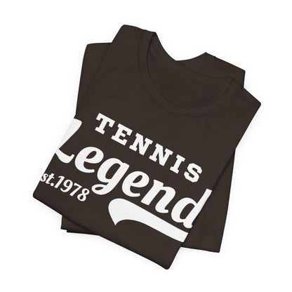Tennis Legend Tee – Retro "Tennis Legend Est. 1978" Graphic Shirt
