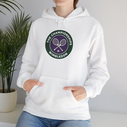 Wimbledon Championships Tennis Hoodie — Vintage Racket Crest