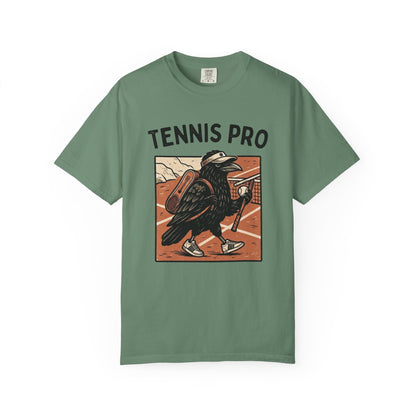 Tennis Pro T‑Shirt — Vintage Raven Tennis Graphic