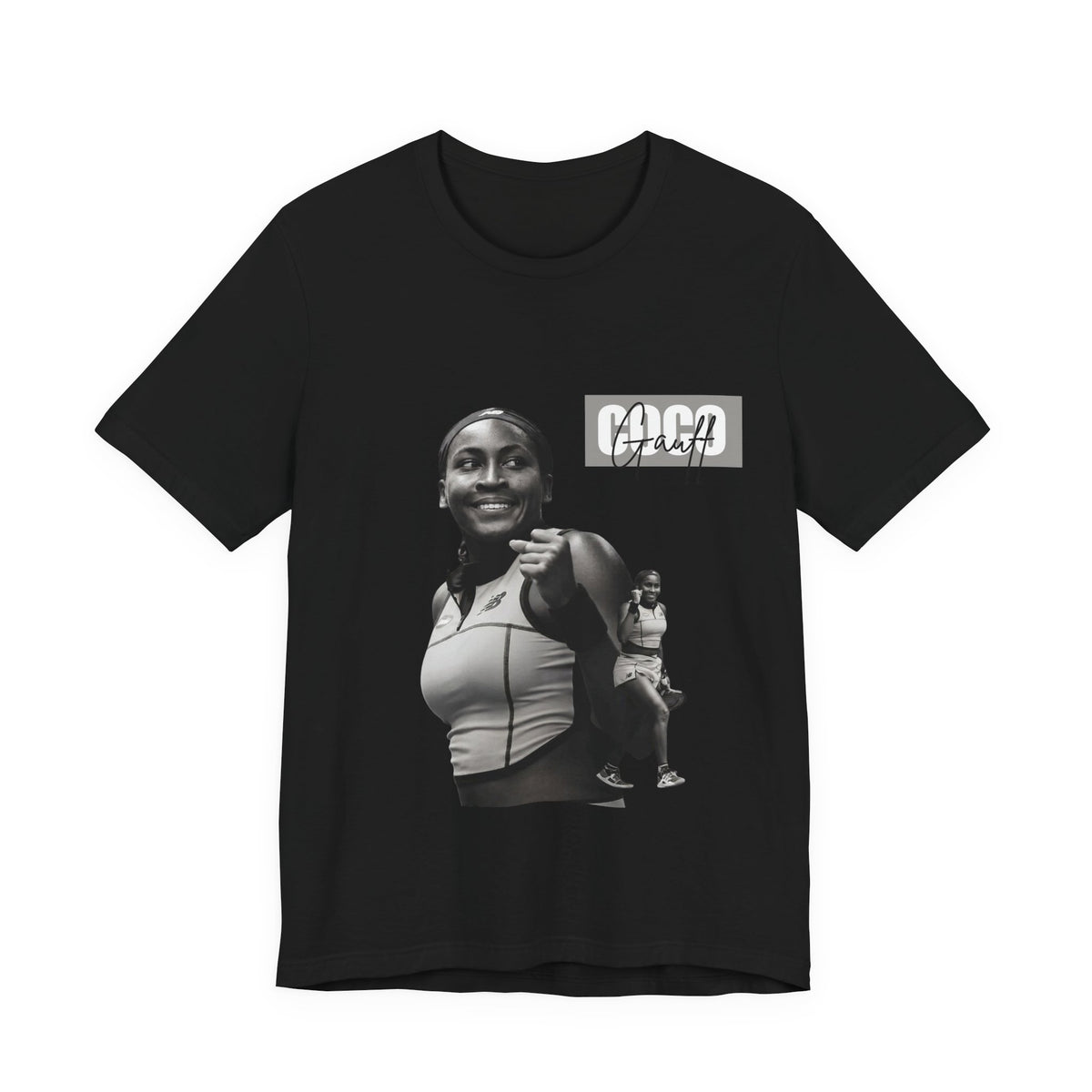 GOGP Graphic Tee — Black & White Motivational Photo T-Shirt