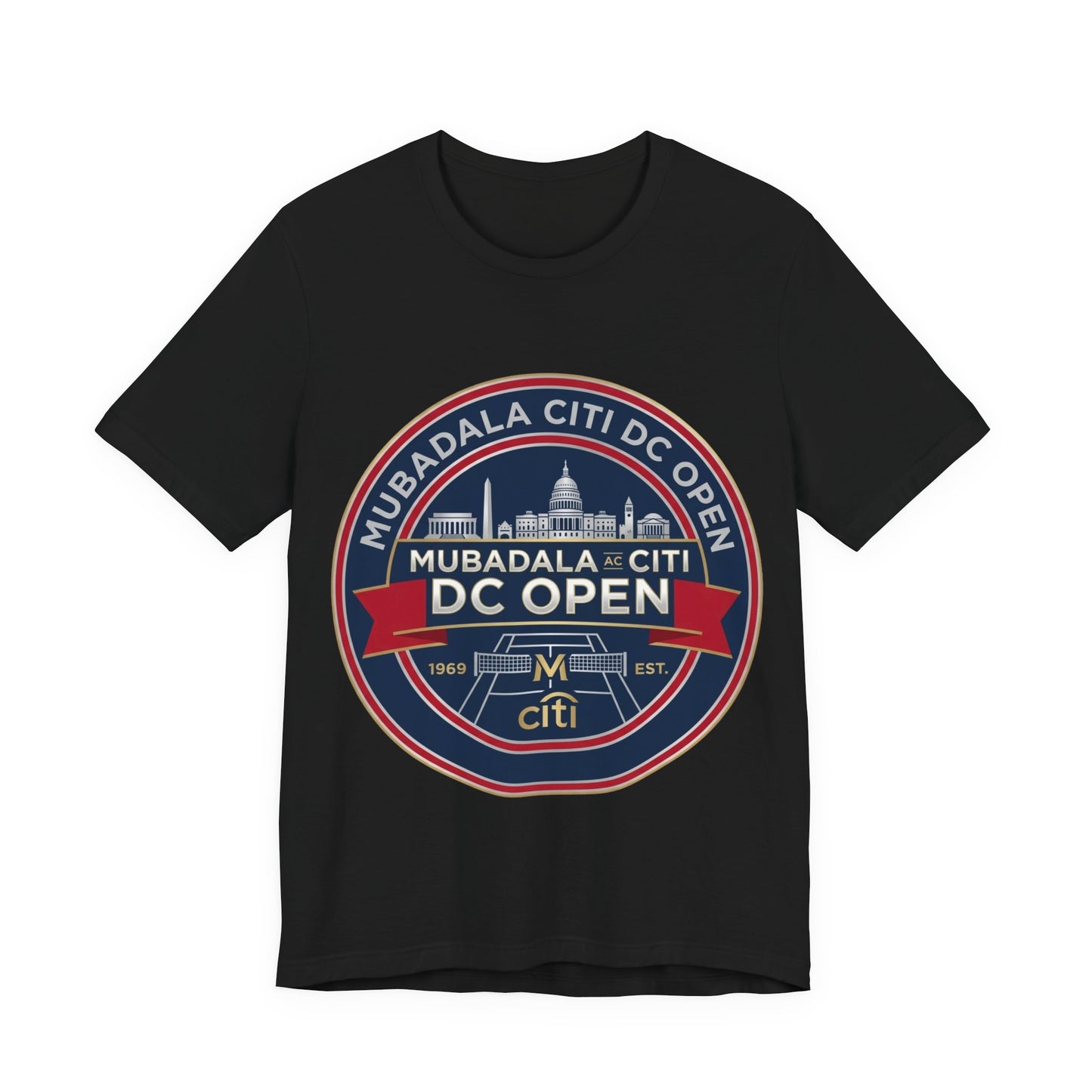 DC Open Tennis Tee — 'Mubadala Citi DC Open' Vintage Badge Shirt