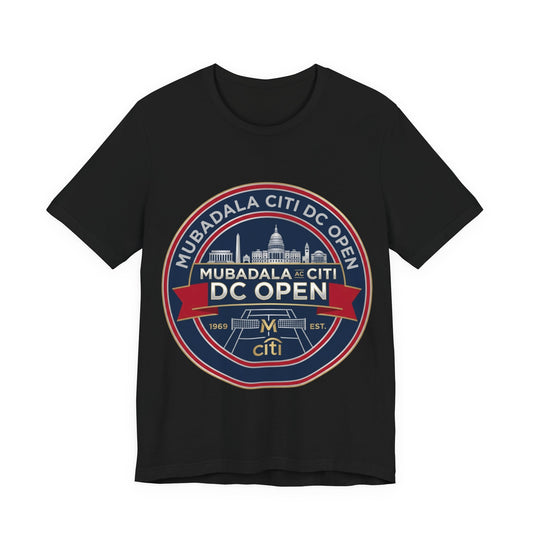 DC Open Tennis Tee — 'Mubadala Citi DC Open' Vintage Badge Shirt