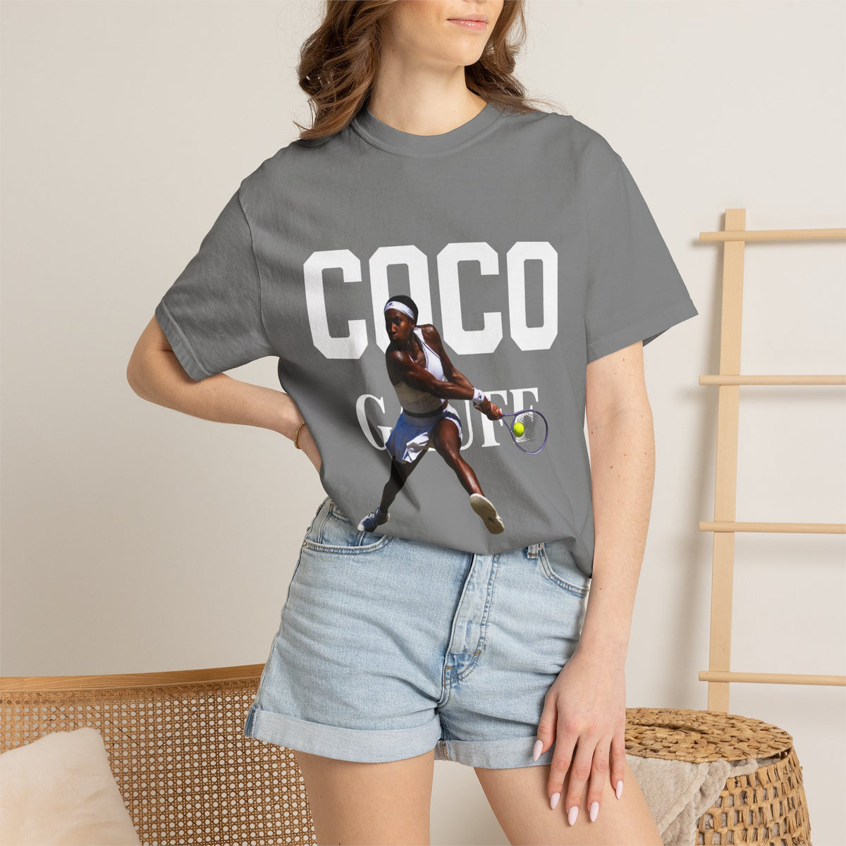 Coco Gauff Tennis Tee — Gauff 02 Champion Tennis T-Shirt