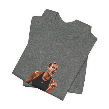 Tennis Player Aryna Sabalenka Victory Graphic Tee