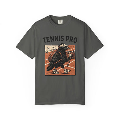 Tennis Pro T‑Shirt — Vintage Raven Tennis Graphic