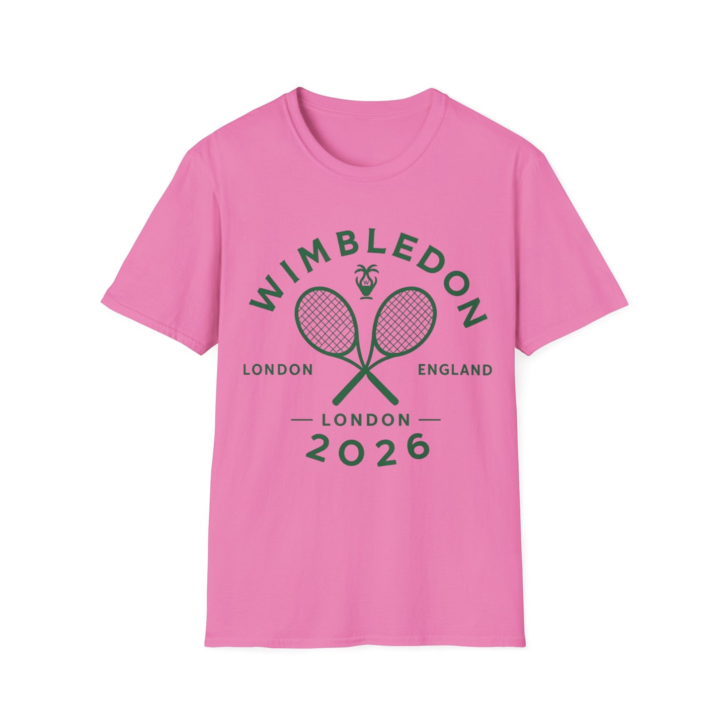 Wimbledon 2026 Tennis T‑Shirt — Vintage Rackets London Logo