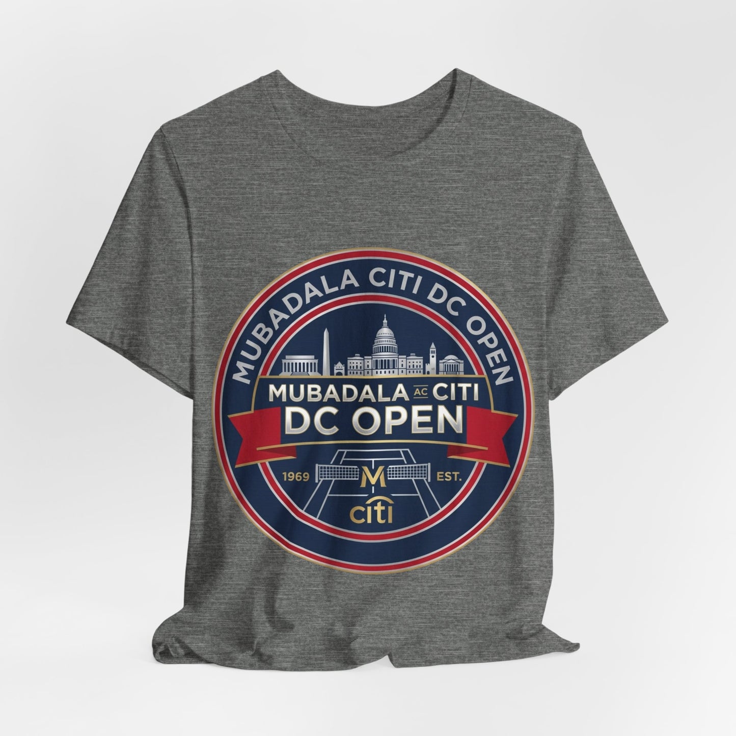 DC Open Tennis Tee — 'Mubadala Citi DC Open' Vintage Badge Shirt