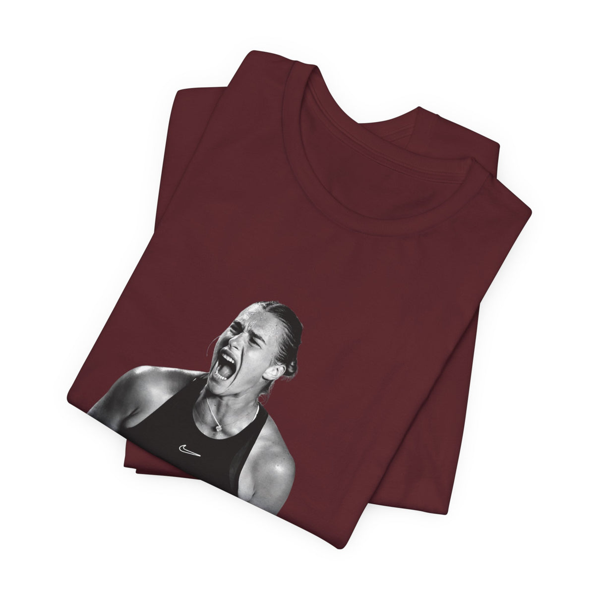 Tennis Player Sabalenka Graphic Tee — Energetic Champion Tennis T‑Shirt