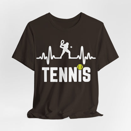 Tennis Pulse Tee — Heartbeat Tennis Player Graphic Shirt