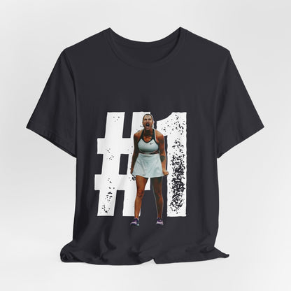Tennis Player Graphic Tee — Fierce Court Celebration Shirt