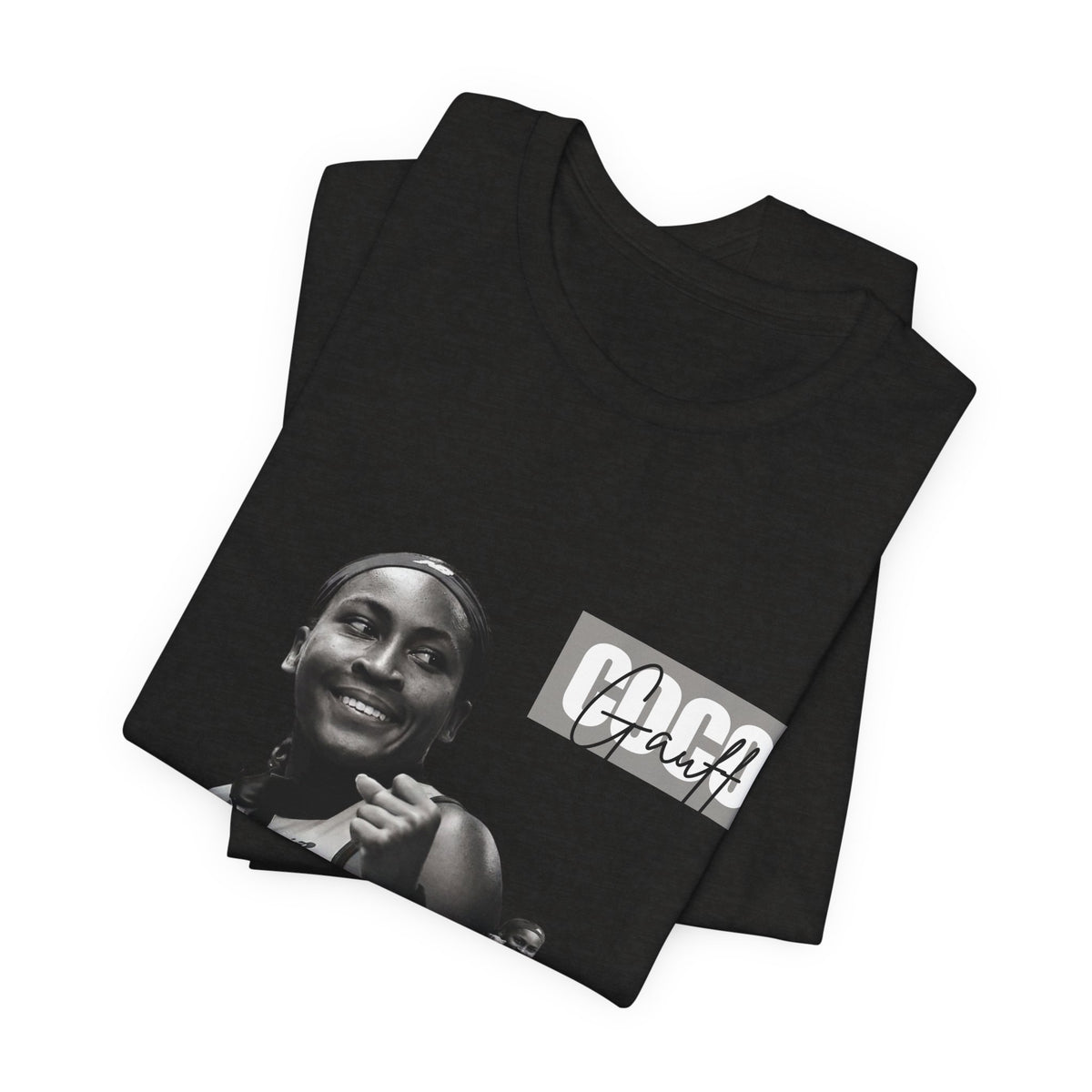 GOGP Graphic Tee — Black & White Motivational Photo T-Shirt