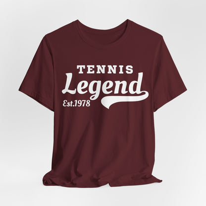 Tennis Legend Tee – Retro "Tennis Legend Est. 1978" Graphic Shirt