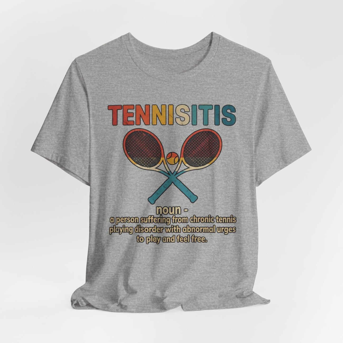 Tennisitis T-Shirt – Vintage Tennis Rackets Graphic Tee