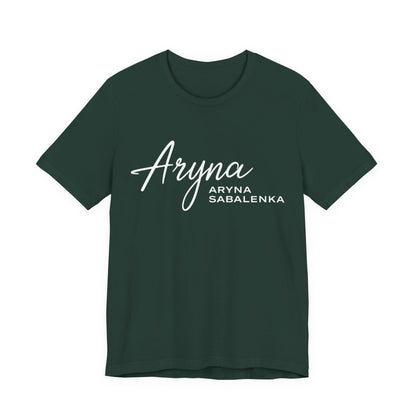 Sabalenka Classic White Tee — Plain Short Sleeve T-Shirt