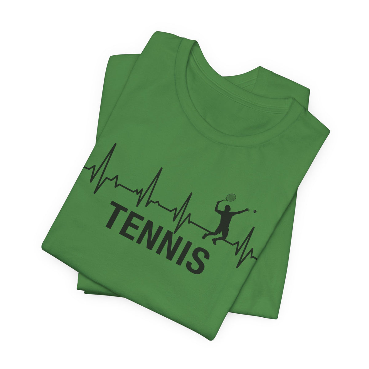 Tennis Heartbeat T‑Shirt — Tennis Player ECG Graphic Tee