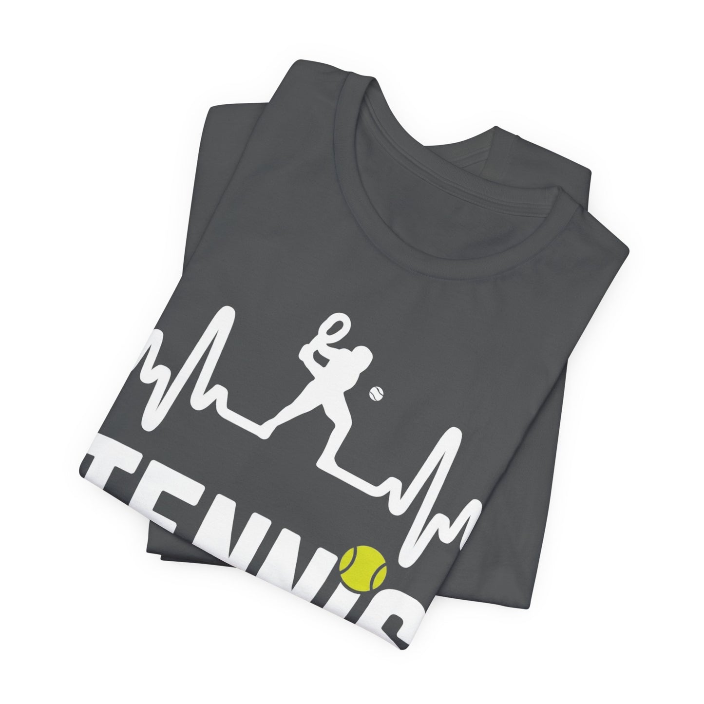 Tennis Pulse Tee — Heartbeat Tennis Player Graphic Shirt