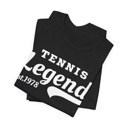 Tennis Legend Tee – Retro "Tennis Legend Est. 1978" Graphic Shirt