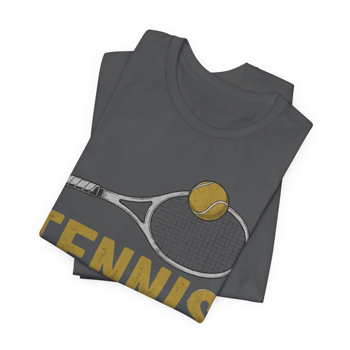Tennis Racket & Ball Tee — Retro Athletic Tennis T‑Shirt
