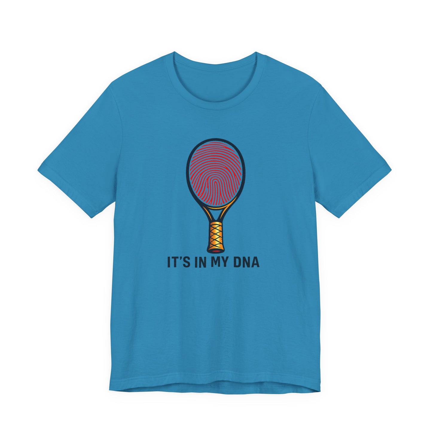Tennis DNA T‑Shirt — "It's In My DNA" Racket Fingerprint Tee