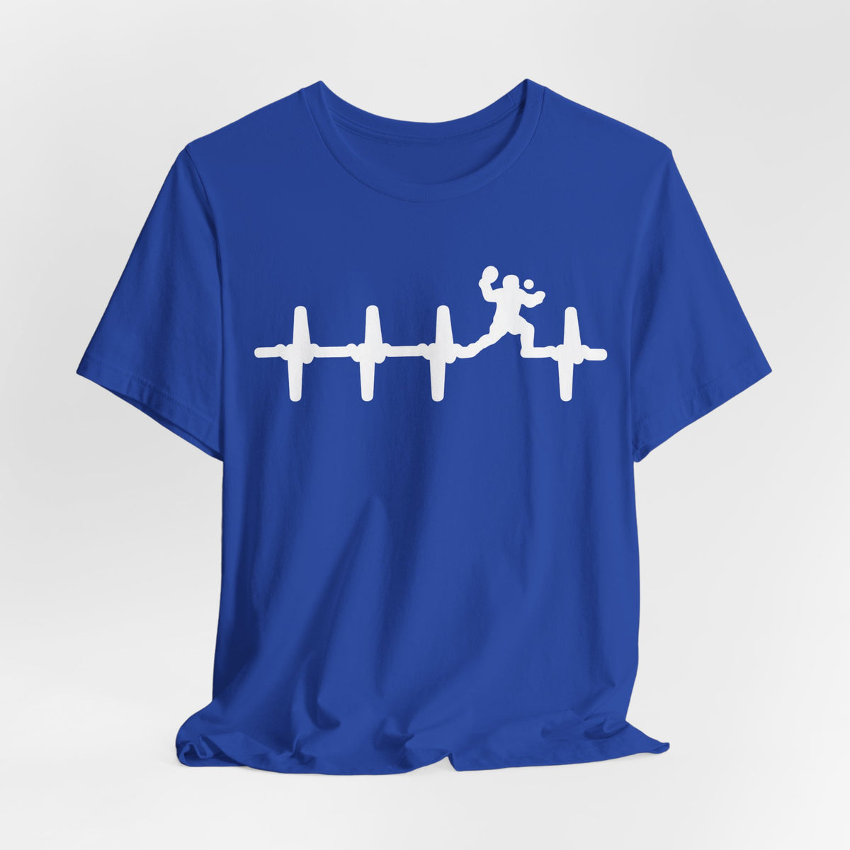 Runner Heartbeat T‑Shirt — Heartbeat EKG with Tennis Runner Graphic Tee