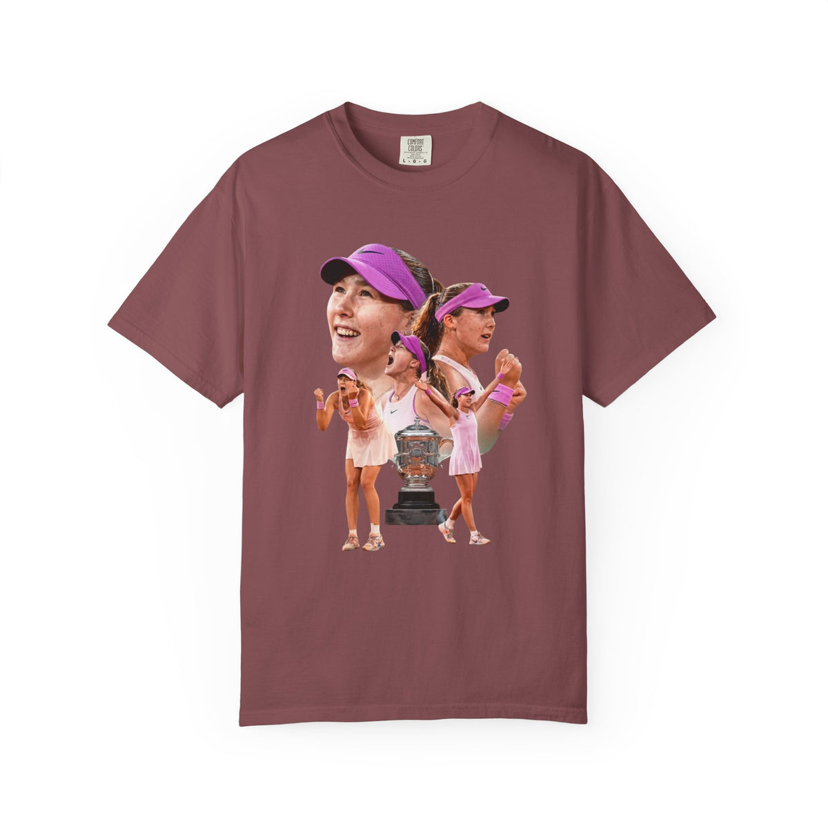 Tennis Graphic T-Shirt — 'Tennis: An Essential Element' Vintage Player Collage