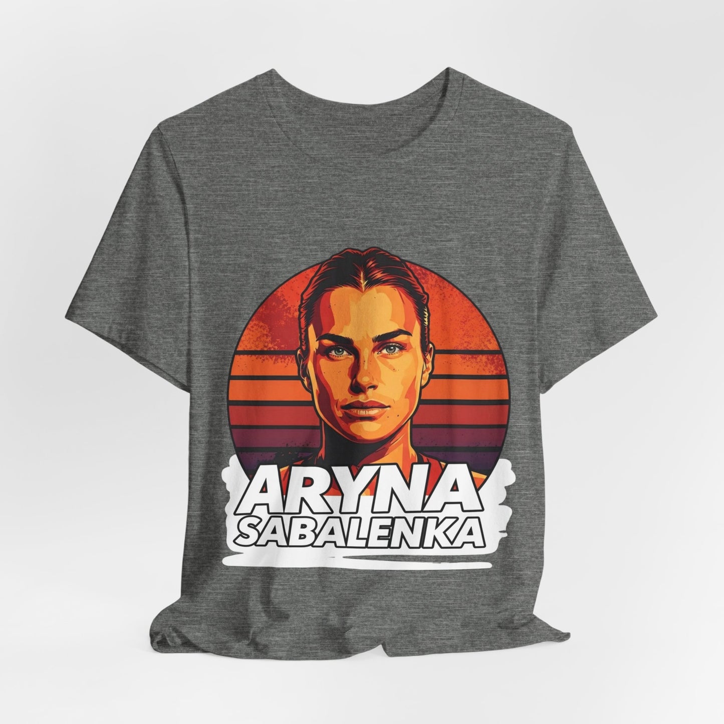 Aryna Sabalenka Graphic Tee — Vintage Sunset Tennis Player T-Shirt